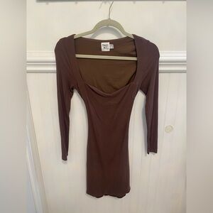 Princess Polly Chocolate Brown Dress